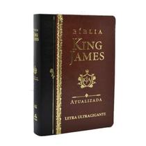 Biblia King James Atualizada Letra Ultra Gigante Luxo Marrom