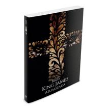 Bíblia King James Atualizada Slim Capa Brochura Feminina Leão Cruz Black com 864 pags formato 14x21 - BOOK7