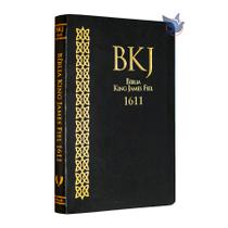 Bíblia King James BKJ 1611 Ultrafina Slim Preta - BV Books