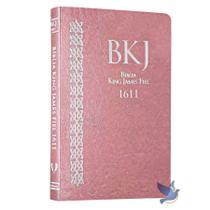 Bíblia King James BKJ 1611 Ultrafina Slim Rosa
