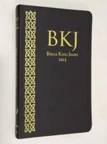 Bíblia King James Fiel 1611 Ultra Fina Slim Capa Luxo Preta