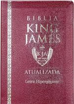 Bíblia King James - Letra Hipergigante - Luxo Coverbook - Bordo