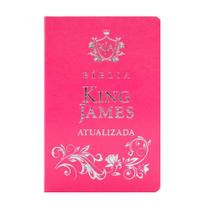 Biblia King James Slim Luxo Rosa Claro Biblia King James Slim Luxo Rosa Claro