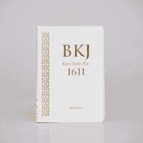 Bíblia Kjf 1611 Letra Extra Gigante Capa Luxo Branca - Bvbooks