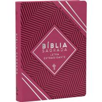 Bíblia Letra Extragigante Ntlh Rosa Pink Feminina Luxo - Sociedade Biblica