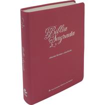 Biblia letra gigante m - ra semi luxo pink