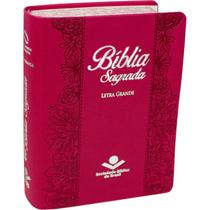 Bíblia Letra Grande Rosa Pink Florida Almeida Atualizada