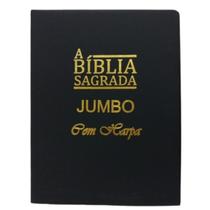 Biblia letra Jumbo folha branca Com harpa e índice Capa Luxo - O mundo gospel - kings cross