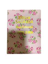 Bíblia Letra Jumbo Rosa Florida Promessas em Azul