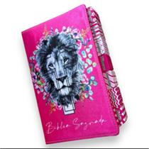 Bíblia letras hipergigante arc com harpa e abas adesivas ref: leao cruz floral pink abas Bíblia letras hipergigante arc com harpa e abas adesivas ref: leao cruz floral pink abas