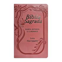 Bíblia Lt Hipergigante ARC Luxo PU com Índice Rosa - Cpp