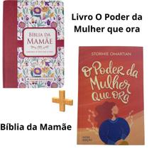 Bíblia Mamãe Estudo Versão ARA Almeida Revista e Atualizada Goiaba Livro O Poder Da Mulher Que Ora Nova Edição - Evangélica Cristã Pentecostal