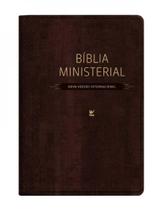 Bíblia ministerial - nvi - capa marrom escuro
