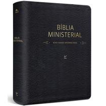 Bíblia Ministerial NVI Letra Normal Capa PU Preta