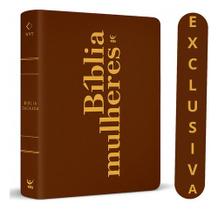 Bíblia Mulheres Nvt Capa Luxo Marrom Viviane Martinello Bíblia Sagrada Com Espaço Para Anotações Presente Ideal
