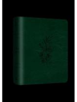 Bíblia mulheres nvt - duas colunas - verde musgo floral