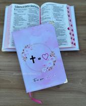 Bíblia NTLH círculo floral Foi por Amor - Capa dura acolchoada SBB