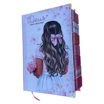 Bíblia NTLH da Garota com Abas adesivas coladas - Fácil entendimento