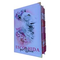 Bíblia NTLH Leão Escolhida por Deus Capa dura com Abas Adesivas - SBB Linguagem simples