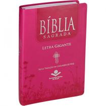 Bíblia NTLH Letra Gigante Pink - SBB
