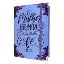 Biblia NTLH Mulher grande é a tua fé + Caixa + Elástico rosa Capa Dura Acolchoada com Indice Biblia NTLH Mulher grande é a tua fé + Caixa + Elástico rosa Capa Dura Acolchoada com Indice