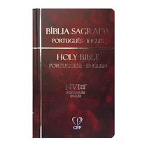 Biblia nvi bilingue capa dura vermelha