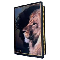 Bíblia NVI Leão reflexo Nova versao internacional grande E Índice Letras Grandes Capas exclusivas