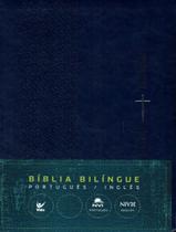 Biblia Nvi Portugues/Ingles - Capa Luxo - Azul - 2ª Ed - VIDA