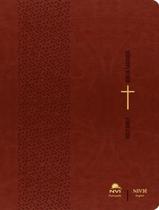 Biblia Nvi Portugues/Ingles - Capa Luxo - Marrom - 2ª Ed