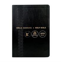 Biblia nvi portugues/ingles - capa luxo preta
