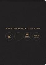 Bíblia Nvi Português/Inglês - Capa Luxo - Preta - Vida