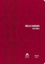 Bíblia NVI Português/inglês - Capa Luxo - Rosa - Vida Bíblia NVI Português/inglês - Capa Luxo - Rosa - Vida