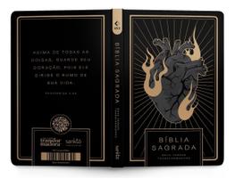 Bíblia NVT Coração All Black - Letra Normal - Nova Versão Transformadora