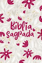 Bíblia nvt letra normal - jardim da vida (creme)