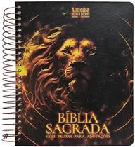 Bíblia Para Anotações - Harpa E Corinhos - Leão Épico