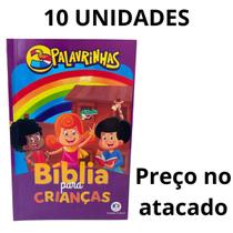 Bíblia para Crianças 3 Palavrinhas capa brochura Ciranda Cultural Atacado 10 unidades Presente