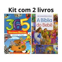 Bíblia para o Bebê & 365 Histórias Bíblicas Para ler e Ouvir - 2 livros