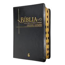 Bíblia para pregadores e líderes geziel gomes arc capa luxo preta com índice Bíblia para pregadores e líderes geziel gomes arc capa luxo preta com índice