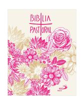Bíblia Pastoral de Bolso Rosa Floral