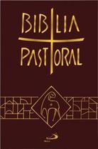 Bíblia pastoral - Média - Capa vinho
