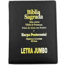 Bíblia Pentecostal Com Harpa Sagrada Com Letra Jumbo 1 Un