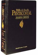 Biblia Pentecostal Media Com Harpa Preta