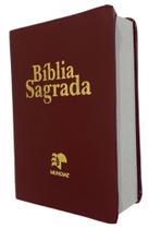 Biblia pequena capa luxo vinho