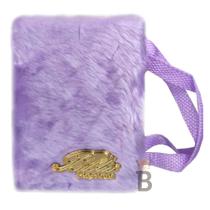 Bíblia Pequena Luxo Com Alça Pelúcia Capa Lilás Bíblia Pequena Luxo Com Alça Pelúcia Capa Lilás