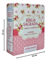 Bíblia Pequena Para Bolsa Assembleia De Deus Batista Deus É Amor Palavra De Jesus Em Vermelho Pentecostal Harpa Coros Índice
