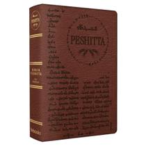Biblia peshitta - luxo marrom brown - bv