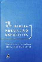 Bíblia Pregação Expositiva - Azul - Editora Hagnos
