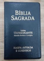 Bíblia RC Harpa Avivada e Corinhos - Letra Ultragigante - Preta