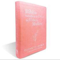 Bíblia Sabedoria de Deus na Vida da Mulher Média Luxo Rosa Bíblia Sabedoria de Deus na Vida da Mulher Média Luxo Rosa