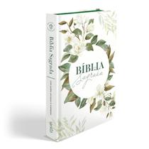Bíblia Sagrada 860 ARC Letra Normal Com Harpa Avivada e Corinhos Capa Magnólia Branca Bíblia Sagrada 860 ARC Letra Normal Com Harpa Avivada e Corinhos Capa Magnólia Branca